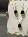 Black Stone Jewelry Set